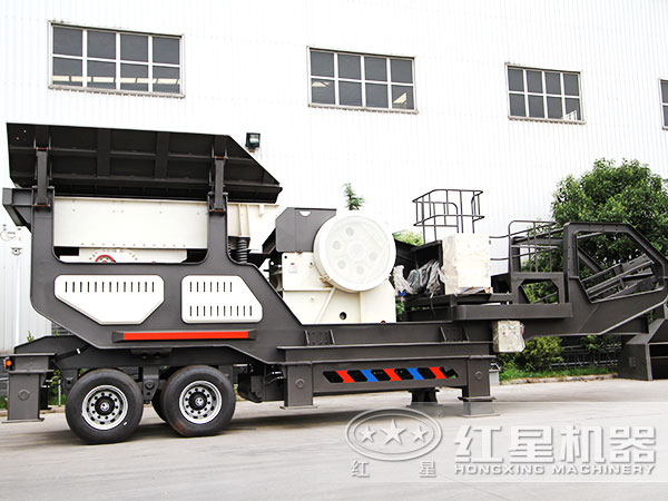 時產200噸流動鄂破機：輪胎式