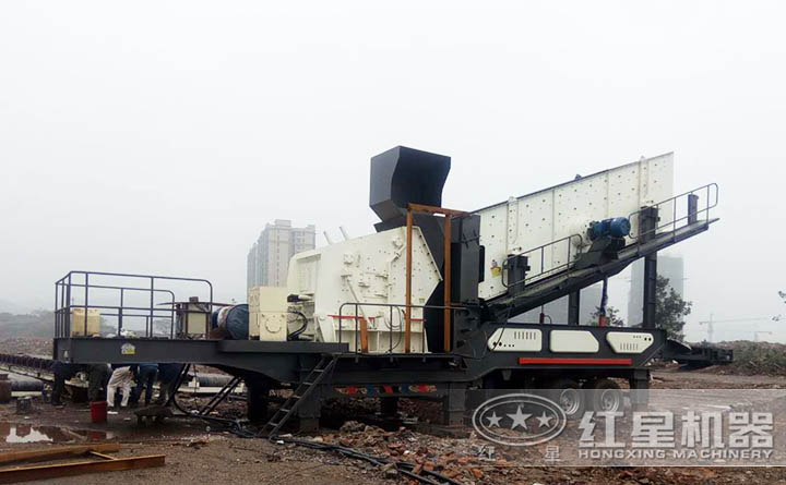 建筑垃圾處理設備現(xiàn)場