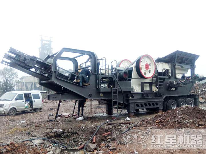 鄂式移動破碎站，進(jìn)料500-800mm