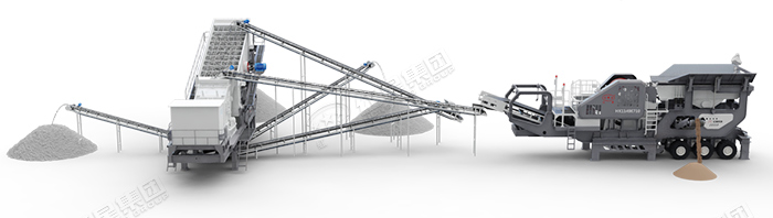 流動(dòng)石子機(jī)現(xiàn)場(chǎng)作業(yè)流程