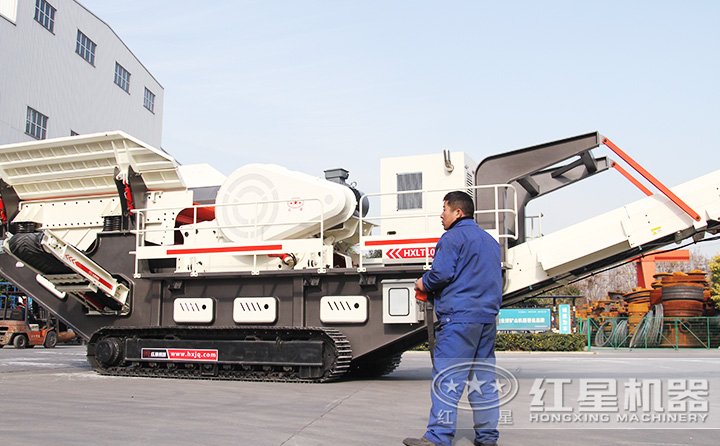 一鍵操控，履帶式新型移動打沙機更智能