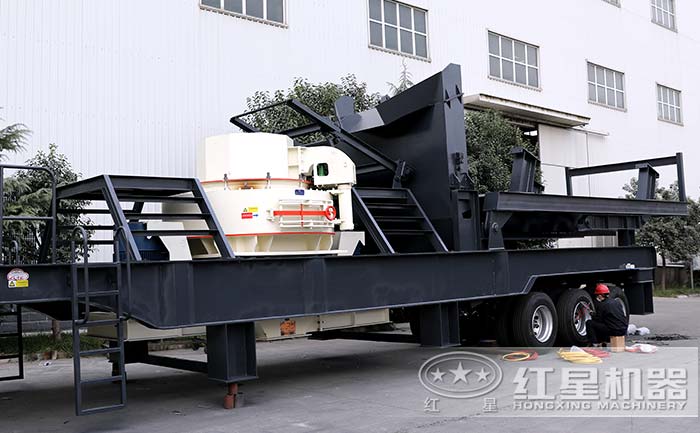 移動鵝卵石制砂機一體式設(shè)備